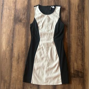 Black and white Divided cocktail dress. GUC, pet friendly, smoke free home.